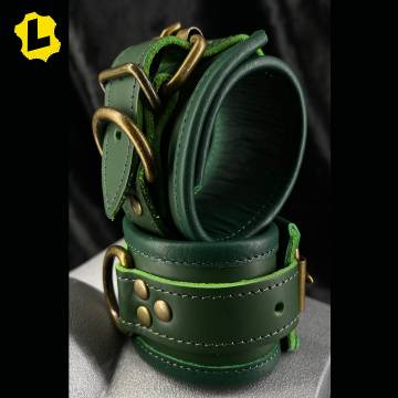 Brassware Leather Wrist + Ankle Restraints [D-Ring]